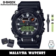 (OFFICIAL WARRANTY) Casio G-Shock GA-900E-1A3 Heavy Duty Digital-Analog Black Resin Band + Extra Clo