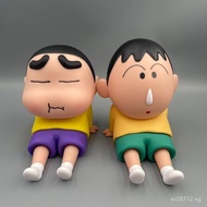 Anime Wholesale Phone Stand Model Shin-chan Figurine Crayon Shin-chan Phone Holder Delicious Figure 