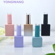 YONGWANG Nail Polish Bottles, 10ML 15ML With Brush Nail Gel Bottles, Reusable Beauty Glass Empty Nai