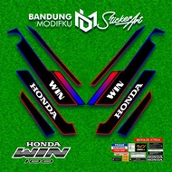 HONDA WIN STRIPING 13 MOTIF/ MODFKU BANDUNG/ WIN 100 STICKER/ WIN 100 VARIATION STICKER/