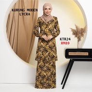 KT027038 Baju Kurung Moden Material LYCRA Ironless Selesa, Anggun Bergaya Patuh Syariah