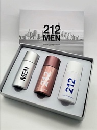 * 1 แถม 1 buy 1 get 1 free * Carolina Herrera 212 Men Set With 3x30ml