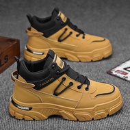 Guangzhou QC267 Men's Shoes, High-top Fashion Boots, British Retro Style Men's Shoes