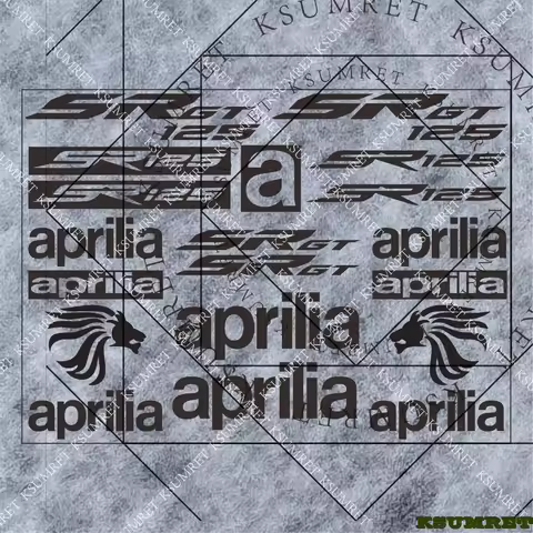 For Aprilia Sr Gt 125 Stickers Motorcycle Sticker Helmet Decal Tank Logo Decals Waterproof