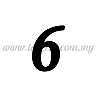 Balloon Sticker - Number "6" - Regular