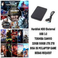 Toshiba Canvio 320GB 500GB 1TB External Hard Drive HDD with PC Game External Hard Disk