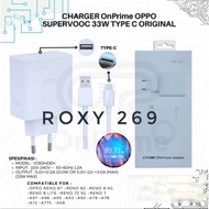 HP Charger Charger Oppo Reno SUPER VOOC 33W 33 WATT 33Watt USB Type-C / Cas Casan Ces Cesan Cager Op