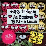 Kue donat cake ultah ulang tahun spiderman spongebob aidasnack bandung