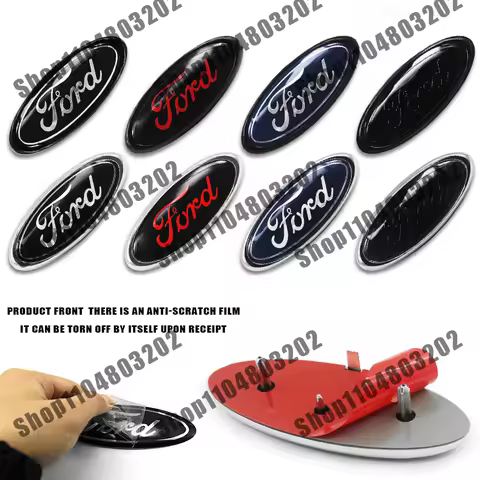For Ford Focus Fusion MK2 F150 F250 F250 145mmX57mm Car Styling Front Hood Emblem Rear Trunk Badge G