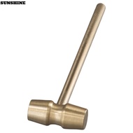 SUNSHINE Gavel, Yellow Brass Hammer, Judge Auction Judge Hammers Company