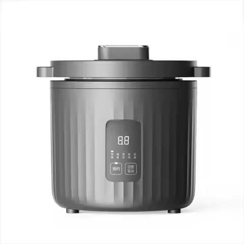 1L Small Mini Rice Cooker 110V Soup Machine Slow Cooker Ceramic