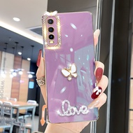 กรณีโทรศัพท์สำหรับ VIVO Y20 Y12A Y12D Y12S Y20S ผีเสื้อเพชร