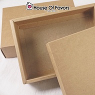 25pcs 16.5x11.5x4cm Kraft Box With Lid Kotak Hadiah Tudung Shawl Cosmetic Jewellery Skincare Set Pac