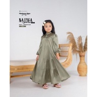 Alfasa Daily Pakaian Gamis Anak Muslimah Najwa Dress Kids Armani Silk