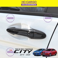 Honda City 2014 - 2024 & City Hatchback Key Less Model Car Door Handle Cover Glossy Black GN6 GN2 8p