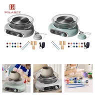 [UsusexaMY] Mini Pottery Wheel Kit Removable Basin Electric Pottery Machine Ceramic Making Machine f