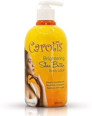 CAROTÏS, Skin Brightening Body Lotion – 17.6 fl oz / 500ml – Helps to Remove Dark Spots, with Shea B