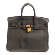 HERMES Togo皮革Birkin 25金扣手挽袋Noir