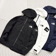 韓國預訂 3色選 the north face 刺繡logo dryvent拼摺連帽風褸外套