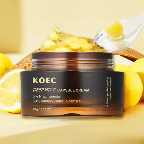50g KOEC Deep VC Transparent Gel Capsule Cream Anti-Wrinkle Hydrating Revitalizing Brightening Niaci