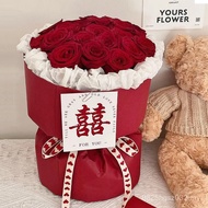 Photo Props Send Girlfriend Certificate Bouquet Finished Product Engagement Preserved Flower Ornamen