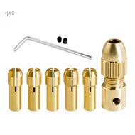 CH* 6Pcs Drill Chuck Collet Set Chuck Collet Kit Rotary Tool Keyless Quick Changing Chuck 0 5-3mm Re