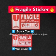 (READY STOCK)Fragile Sticker / Stiker Fragile 50PCS 100PCS 500PCS