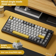 Hot ajazz ak820/ak820 pro mechanical keyboard wired Bluetooth wireless 3mode TFT screen hot swap gas