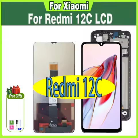 6.71"Lcd For Xiaomi Redmi 12C 22120RN86G LCD Display Touch Panel Screen For Redmi 12C LCD Replacemen