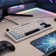AULA F75 75% Gasket Keyboard, 81 Keys, 3-Mode Wireless, Full Hot-Swap, RGB Backlight, Multi-Function