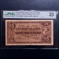 Uang Kuno 25 Gulden JP Coen Praasterink Tahun 1930 PMG 25 - YL 03919