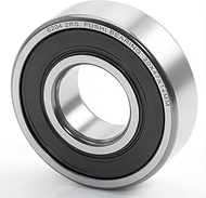 4 Pack 6204RS Pre-Lubricated Chrome Steel Ball Bearing, 20x47x14mm 6204-2RS C3 Double Rubber Sealed 