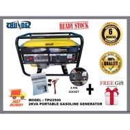 THUNDEZ TPU2500 2KW 4-STROKE PORTABLE GASOLINE GENERATOR , PETROL GENSET