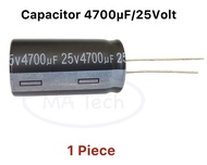 4700uF25V คาปาซิเตอร์ จำนวน1ชิ้น(ตัว) Capacitor 4700uf 25v 4700uF/25V .ตัวเก็บประจุ ตัวซี ตัวC ขนาด 