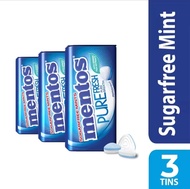 Mentos Pure Fresh Peppermint Mints and Mentos Pure Fresh Strawberry Mints - 3 tins