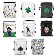 Golf Valuables Pouch Bag with Drawstrings Golf Tee Bag Pouch Leather Golf Tee Pouch Premium Leather 