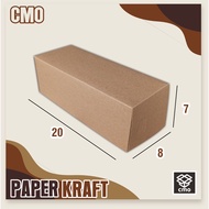 Kraft Packaging 20x8x7 cm | Cake | Rice BOX | Donut Box | Inner Lamination | Food box | Craft eco | Food Box | Snack Box