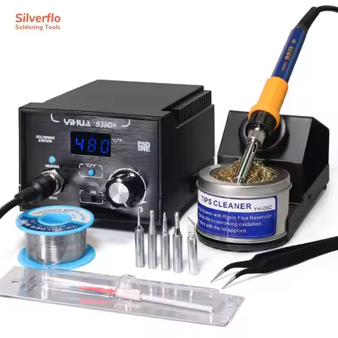 YIHUA Soldering Station Adjustable Constant Temperature Soldering Station 939D+ C/F Temperature Mode