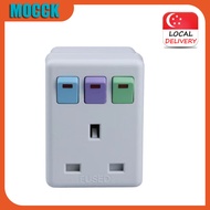 🔥SG Stock｜UK to SG Adapter｜2000W Surge Protection｜Child-Safe Sockets｜HDB Size 8.5cm