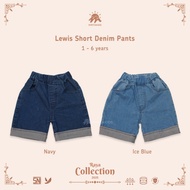 Mirtakids Lewis Short Denim Pants (1-6 years) | Unisex Kids Jeans Shorts with Folded Bottom and Elas