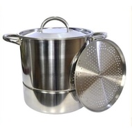 SUPRA STOCK POT 30QT STEAMER TTP STL