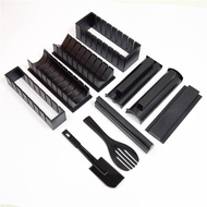 Black DIY DIY Sushi Mold Sushi Maker 10-Piece Set Round Heart-Shaped Sushi Tool Set Combination Vari
