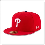 [ANGEL NEW ERA] ERA MLB Philadelphia 59FIFTY Formal Player Cap Universal Vitality Red Baseball