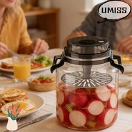 UMISTYDREAM9IQ0 Pickle Jars, Large Capacity Sealed Pickle Container, with Handle Leak-Proof Food Gra