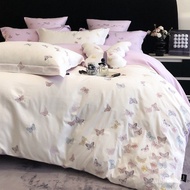 Light Luxury100100% Cotton Embroidered Four-Piece Set Pure Cotton Twill Double1.8Rice Bed Sheet Quil