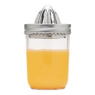 Mason Jar Juicer Lid Stainless Steel Citrus Reamer Handle Wide Mouth Juicer Top for Canning Manual J