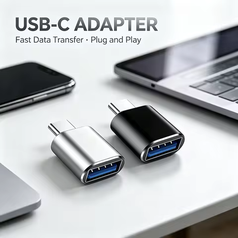 Type-C Para USB 3.0 OTG Adapter, USB to Type-C Converter for iPhone 15 Samsung Xiaomi Huawei, Works 