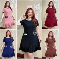 Dress For Chubby Women No Need To Iron Chest 40-44 Inches/Waist 34-44 Inches/Hip Before Stretching 4