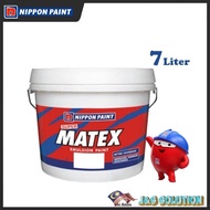 NIPPON PAINT 7L Super Matex Emulsion Paints Ceiling Dinding Cat Dalam Rumah Interior Wall