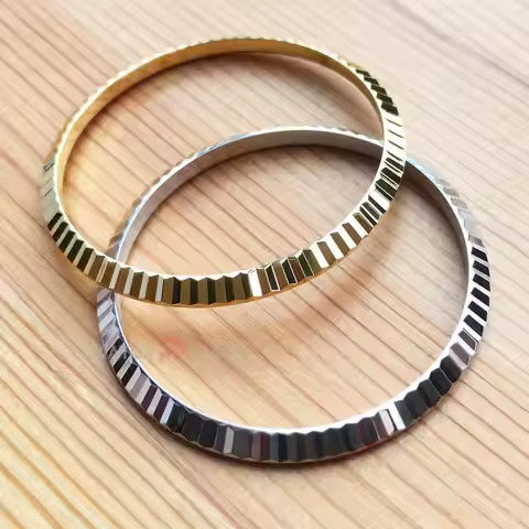 Steel Fluted Ring Bezel for Rolex Datejust 36 16234 16233 Watch
